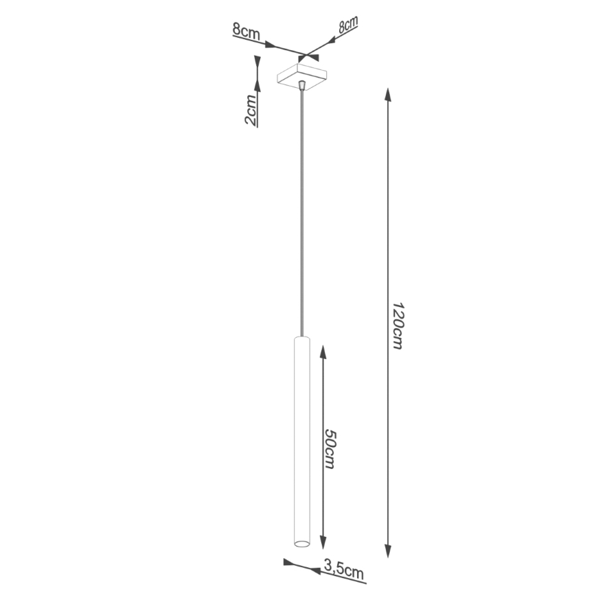 Brilagi - LED luster na sajli DRIFA 1xG9/4W/230V beton