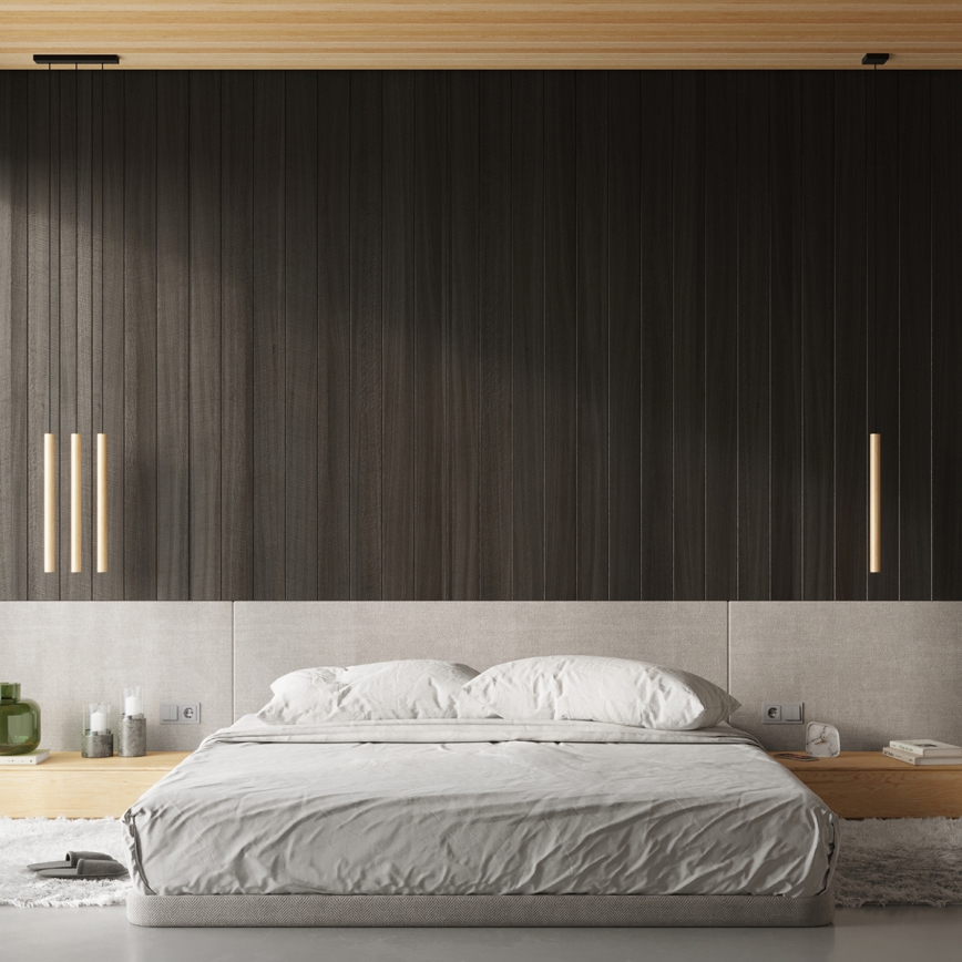 Brilagi - LED luster na sajli DRIFA 1xG9/4W/230V drveni