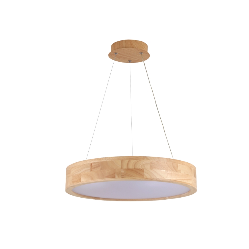 Brilagi - drveni LED luster na sajli FALCON WOOD LED/30W/230V 3000/4000/6000K prečnik 45 cm