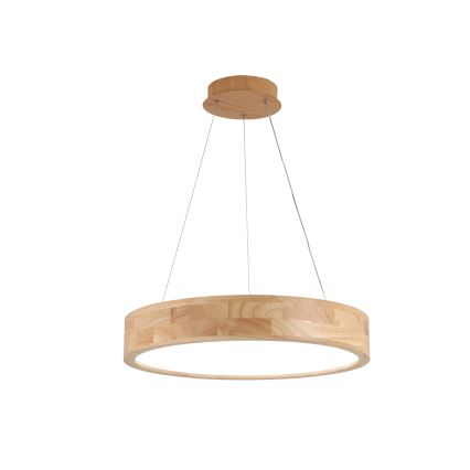 Brilagi - drveni LED luster na sajli FALCON WOOD LED/30W/230V 3000/4000/6000K prečnik 45 cm