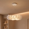 BRILAGI - LED luster na sajli FEATHER 3xE27/40W/230V + 3xLED/3W prečnik 50 cm bela