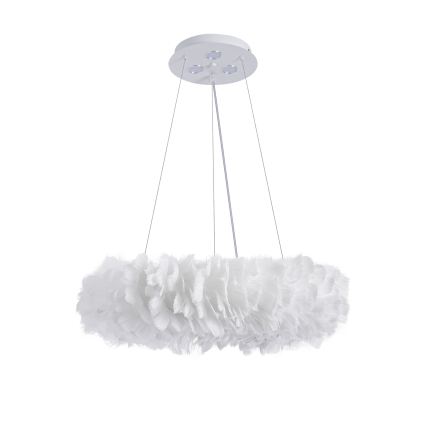 BRILAGI - LED luster na sajli FEATHER 3xE27/40W/230V + 3xLED/3W prečnik 50 cm bela