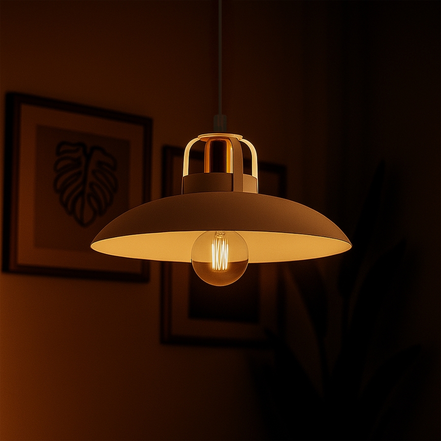 Brilagi - LED Luster na sajli FLAMENGO 1xE27/60W/230V bela