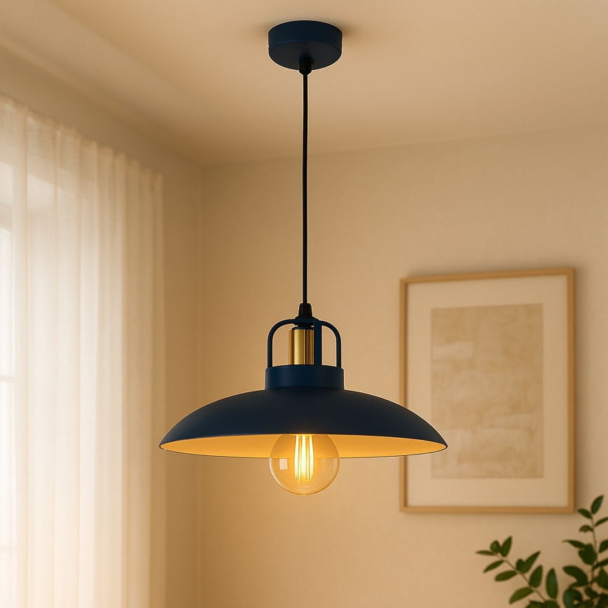 Brilagi - LED Luster na sajli FLAMENGO 1xE27/60W/230V plave boje