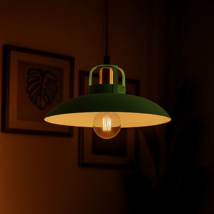 Brilagi - LED Luster na sajli FLAMENGO 1xE27/60W/230V, zelene boje