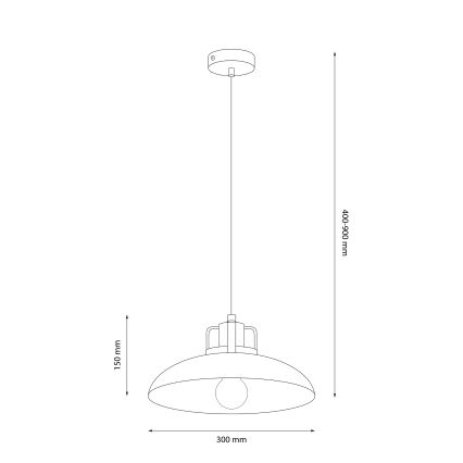 Brilagi - LED Luster na sajli FLAMENGO 1xE27/60W/230V, zelene boje