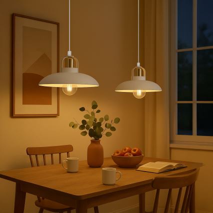 Brilagi - LED Luster na sajli FLAMENGO 2xE27/60W/230V bela