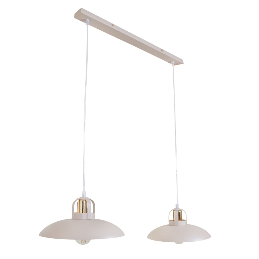 Brilagi - LED Luster na sajli FLAMENGO 2xE27/60W/230V bež