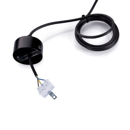 BRILAGI - LED luster na sajli GARDALINE LED/100W/230V hrast/crna