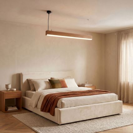 BRILAGI - LED Luster na sajli GARDALINE LED/100W/230V hrast