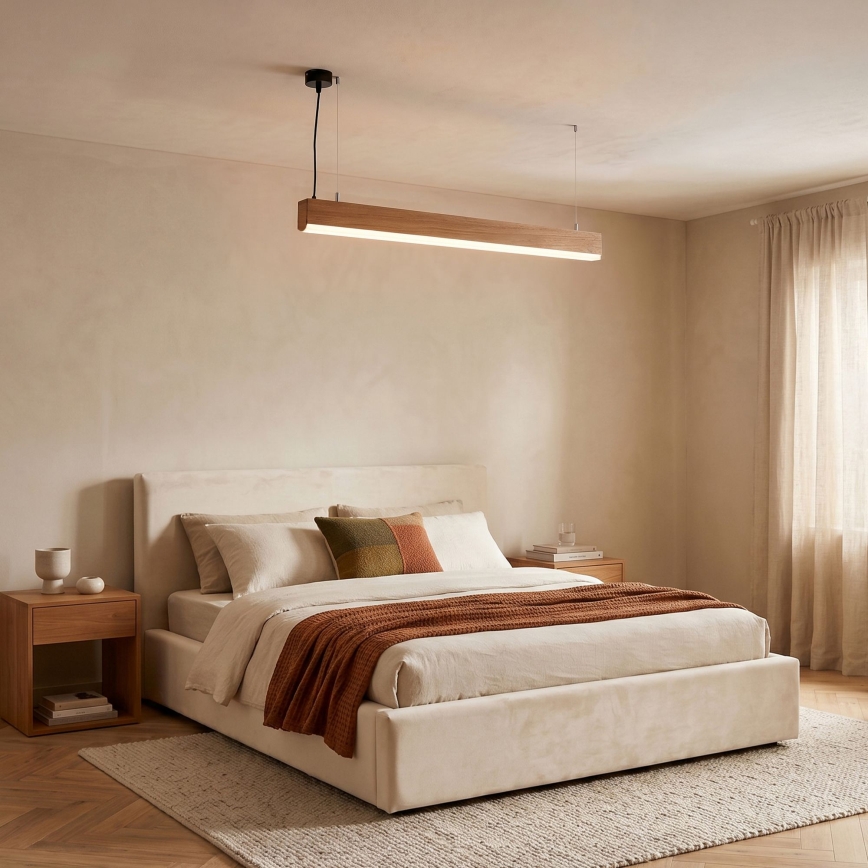 BRILAGI - LED Luster na sajli GARDALINE LED/100W/230V hrast