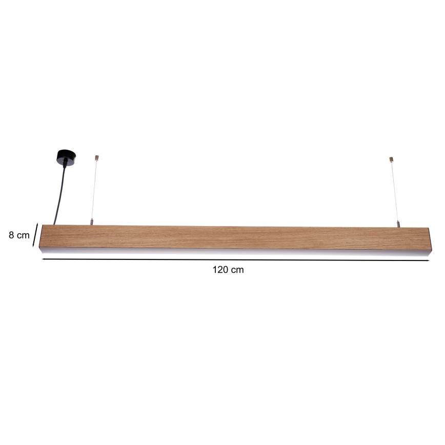 BRILAGI - LED Luster na sajli GARDALINE LED/100W/230V hrast