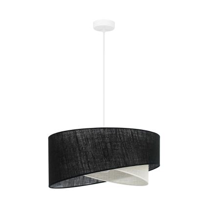 Brilagi - LED luster na sajli LYRA 1xE27/15W/230V crna/krem
