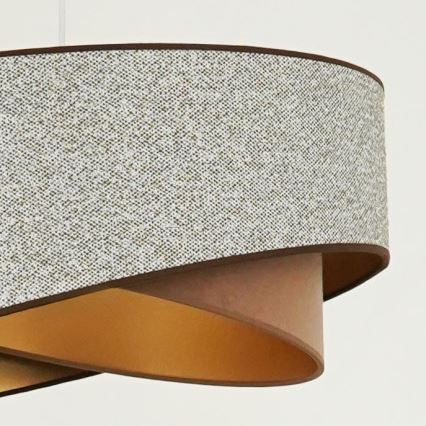 BRILAGI - LED luster na sajli LYRA 1xE27/15W/230V siva/krem/zlatna