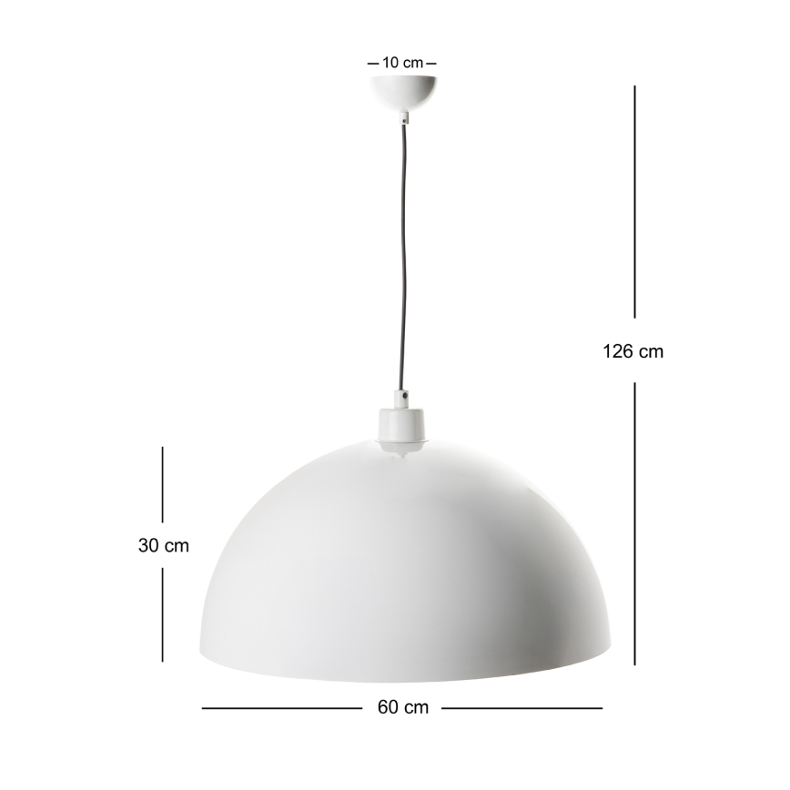 BRILAGI - LED luster na sajli METALO 1xE27/40W/230V prečnik 60 cm bela/bakarna