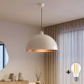 BRILAGI - LED luster na sajli METALO 1xE27/40W/230V prečnik 60 cm bež/bakarna
