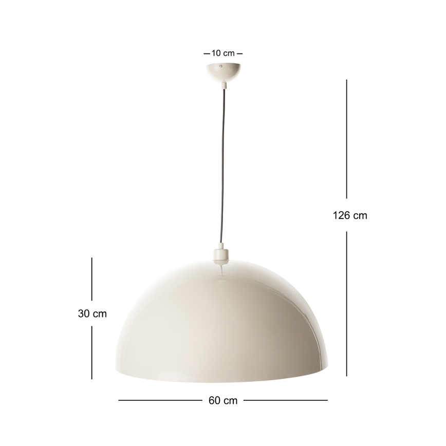 BRILAGI - LED luster na sajli METALO 1xE27/40W/230V prečnik 60 cm bež/bakarna