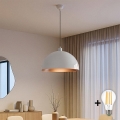 BRILAGI - LED luster na sajli METALO 1xE27/40W/230V Ø 40 cm bela/bakarna