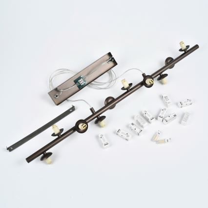 BRILAGI - LED luster na sajli MILLA 10xG9/3W/230V braon/dimljeno braon