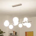 Brilagi - LED luster na sajli MILLA 10xG9/3W/230V crni hrom/bela