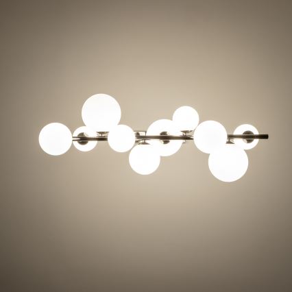 Brilagi - LED luster na sajli MILLA 10xG9/3W/230V crni hrom/bela