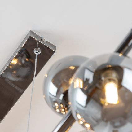 Brilagi - LED luster na sajli MILLA 10xG9/3W/230V crni hrom/dimljeno