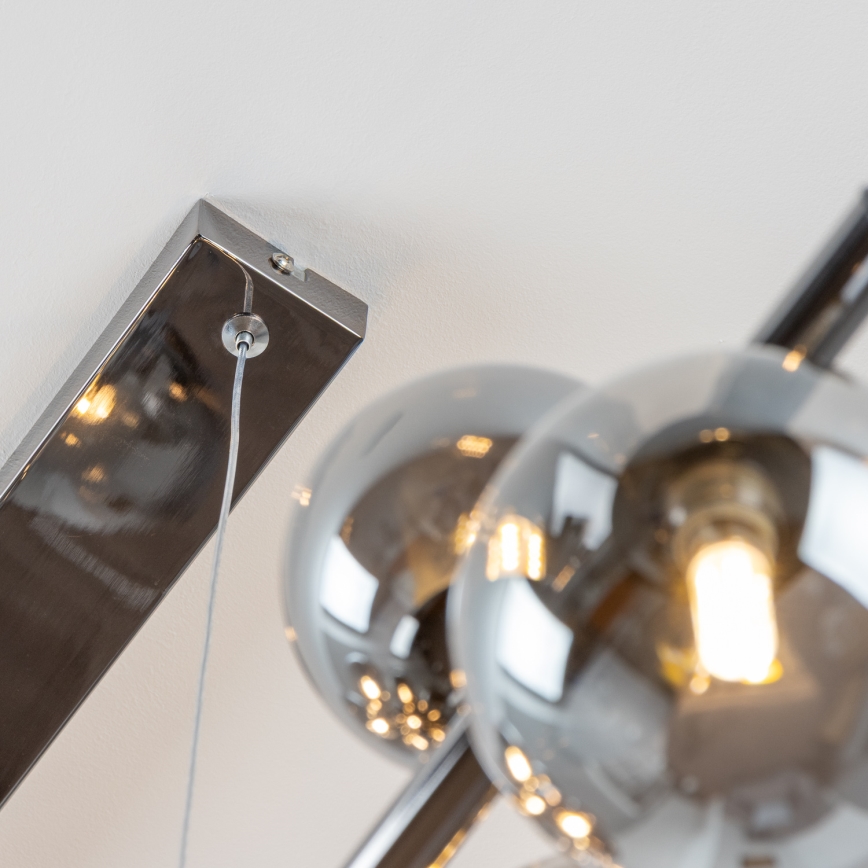 Brilagi - LED luster na sajli MILLA 10xG9/3W/230V crni hrom/dimljeno