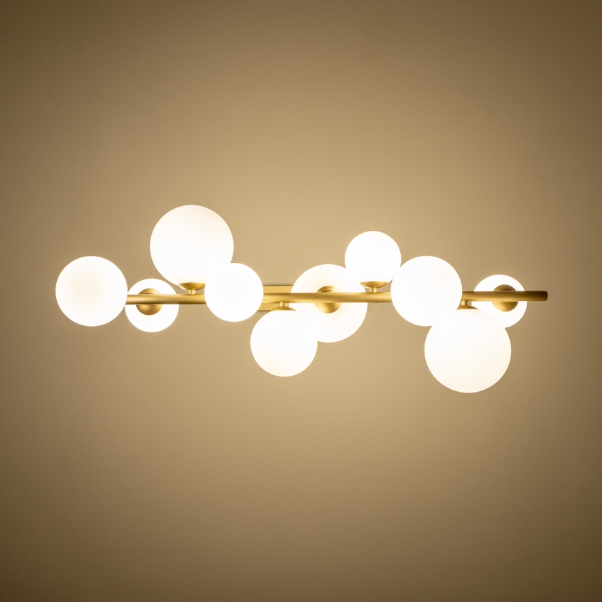 Brilagi - LED luster na sajli MILLA 10xG9/3W/230V zlatna/bela