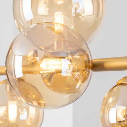 Brilagi - LED luster na sajli MILLA 10xG9/3W/230V zlatna