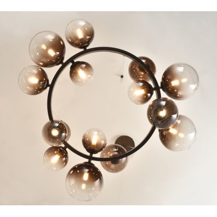 Brilagi - LED luster na sajli MILLA 15xG9/3W/230V braon/dimljeno braon