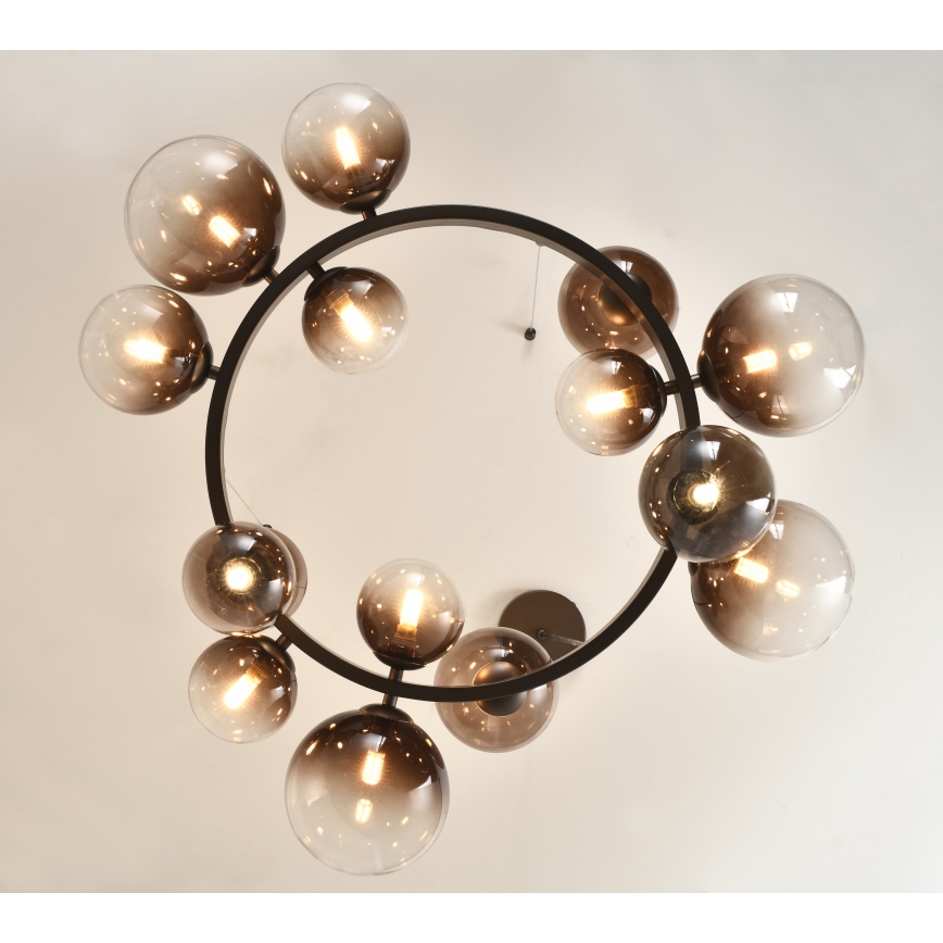 Brilagi - LED luster na sajli MILLA 15xG9/3W/230V braon/dimljeno braon