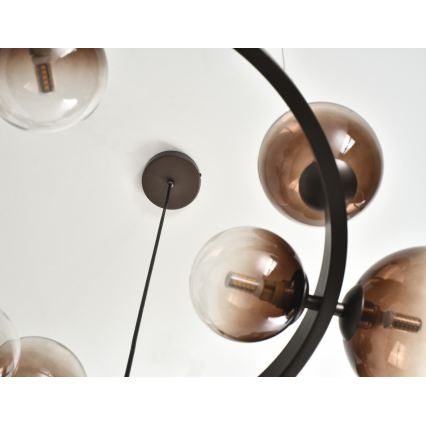 Brilagi - LED luster na sajli MILLA 15xG9/3W/230V braon/dimljeno braon