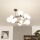 Brilagi - LED luster na sajli MILLA 15xG9/3W/230V crni hrom/bela