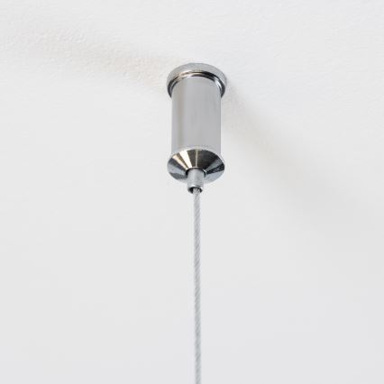 Brilagi - LED luster na sajli MILLA 15xG9/3W/230V crni hrom/bela