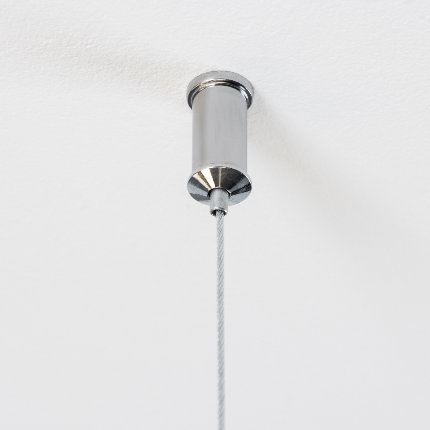 Brilagi - LED luster na sajli MILLA 15xG9/3W/230V crni hrom/bela