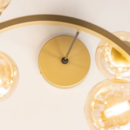 Brilagi - LED luster na sajli MILLA 15xG9/3W/230V zlatna