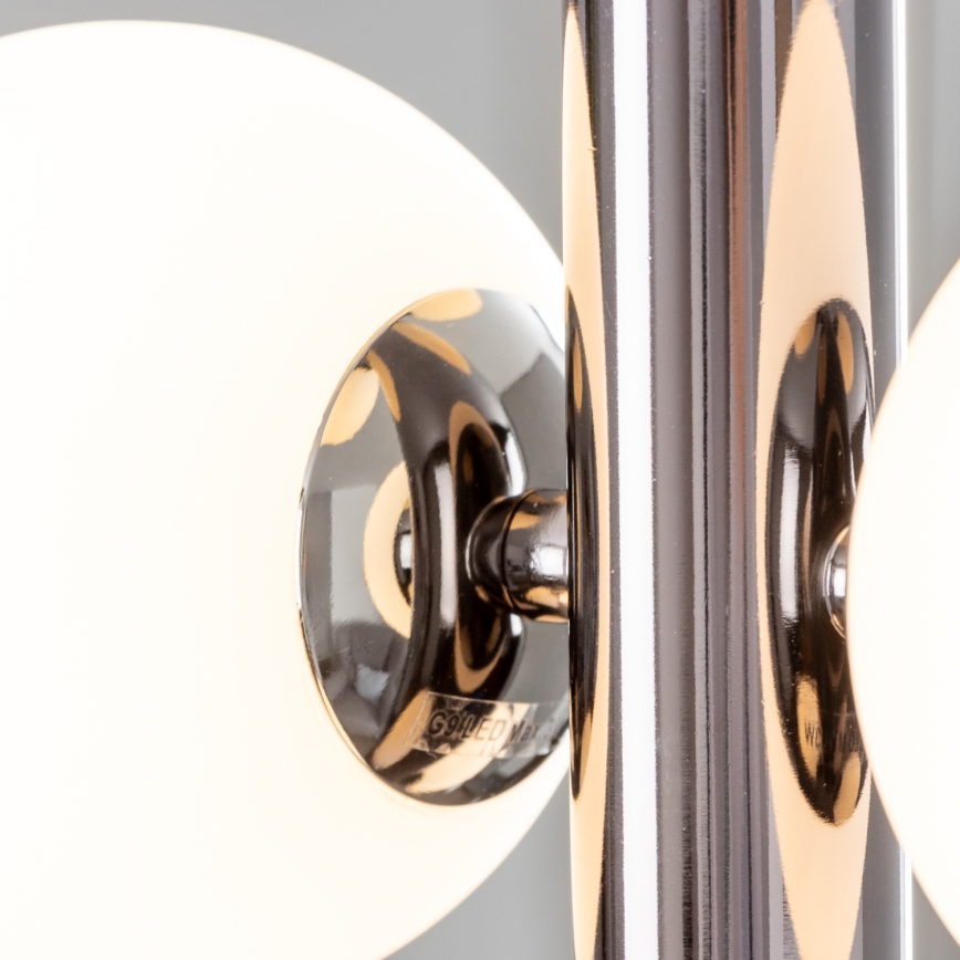 Brilagi - LED luster na sajli MILLA 6xG9/3W/230V crni hrom/bela