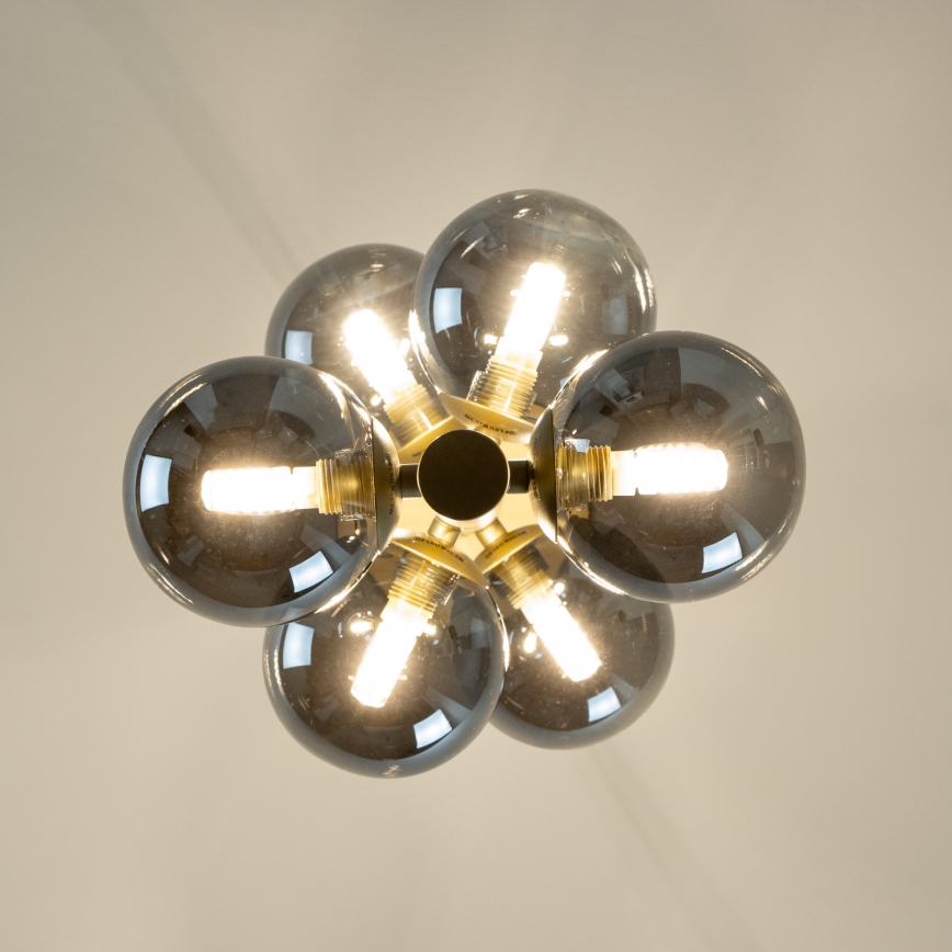 BRILAGI - LED luster na sajli MILLA 6xG9/3W/230V zlatna/zadimljena