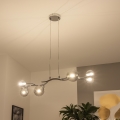 Brilagi - LED luster na sajli MISTEL 6xG9/3W/230V crni hrom/zadimljeno staklo