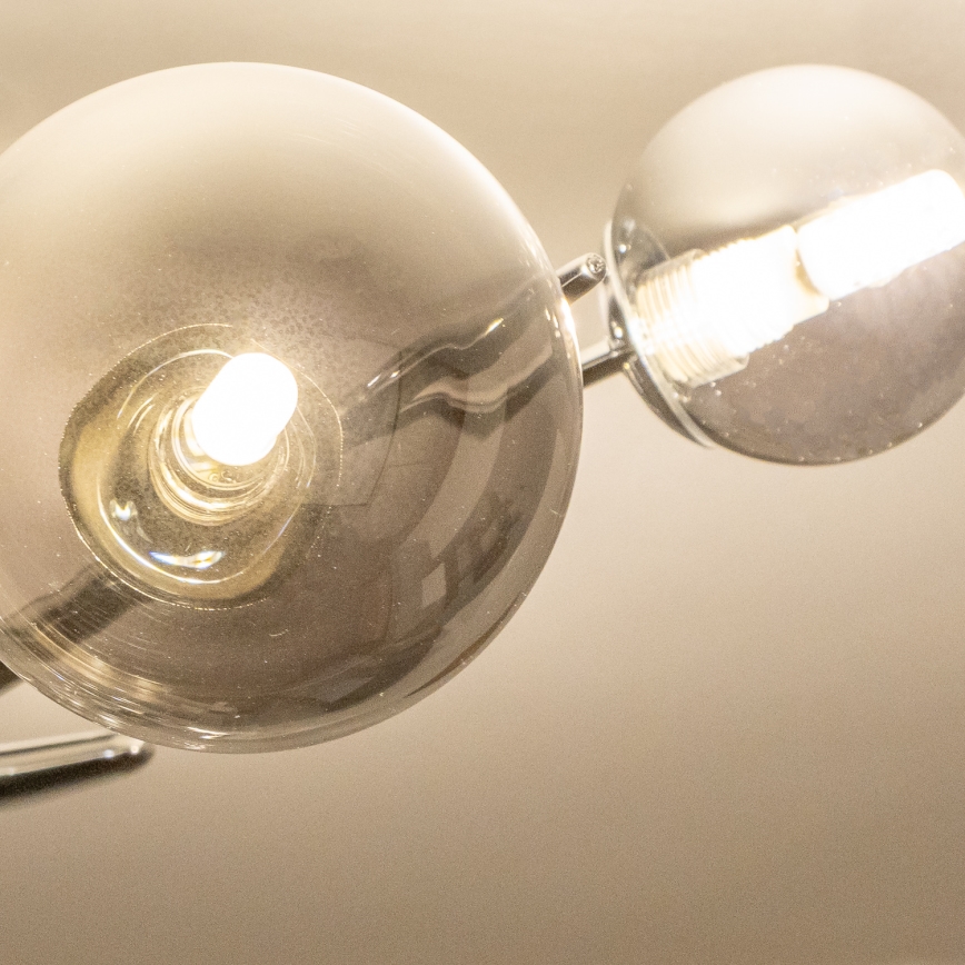 Brilagi - LED luster na sajli MISTEL 6xG9/3W/230V crni hrom/zadimljeno staklo