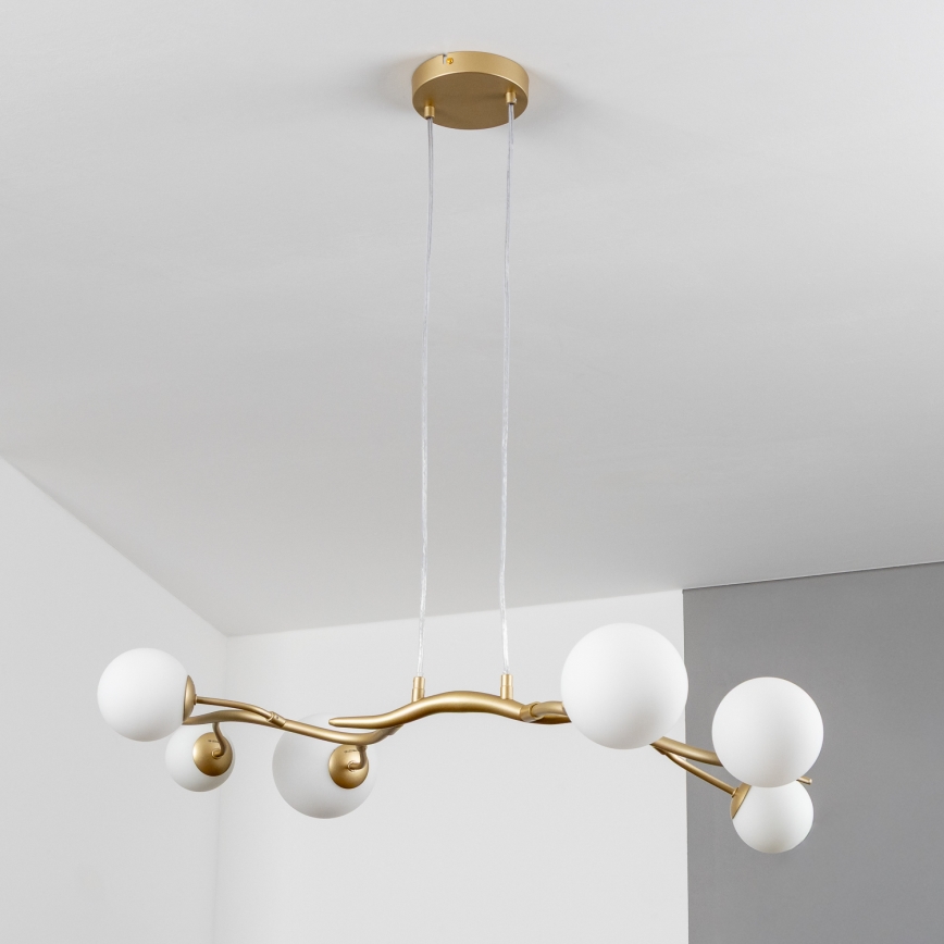 Brilagi - LED luster na sajli MISTEL 6xG9/3W/230V zlatna/bela