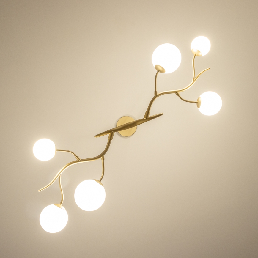 Brilagi - LED luster na sajli MISTEL 6xG9/3W/230V zlatna/bela