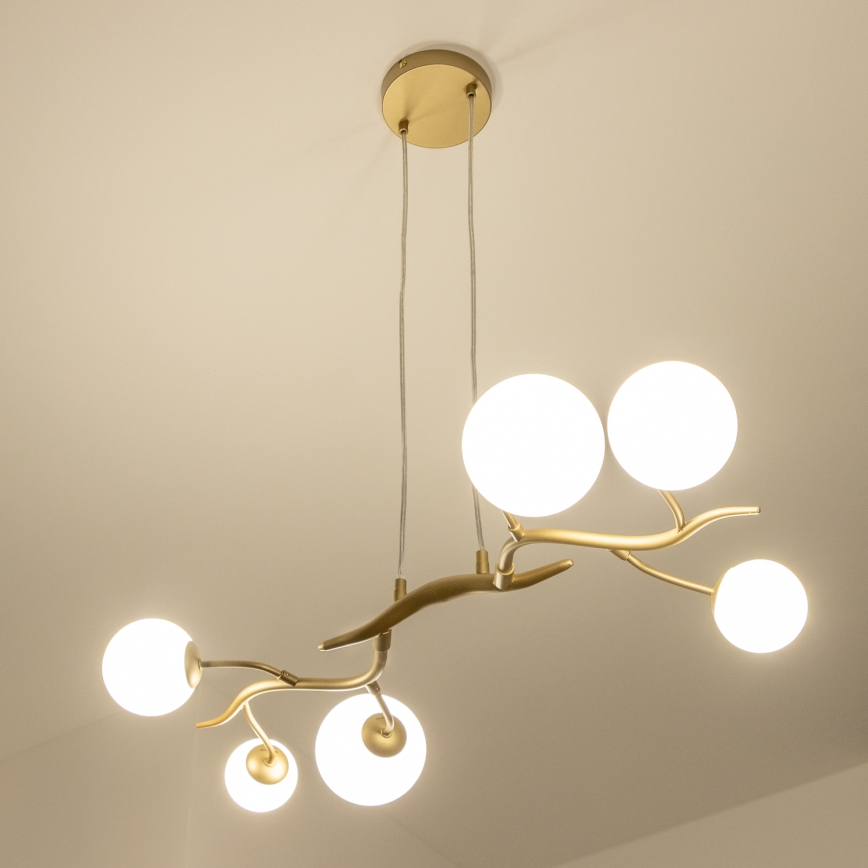 Brilagi - LED luster na sajli MISTEL 6xG9/3W/230V zlatna/bela
