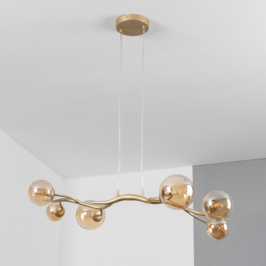 Brilagi - LED luster na sajli MISTEL 6xG9/3W/230V zlatna