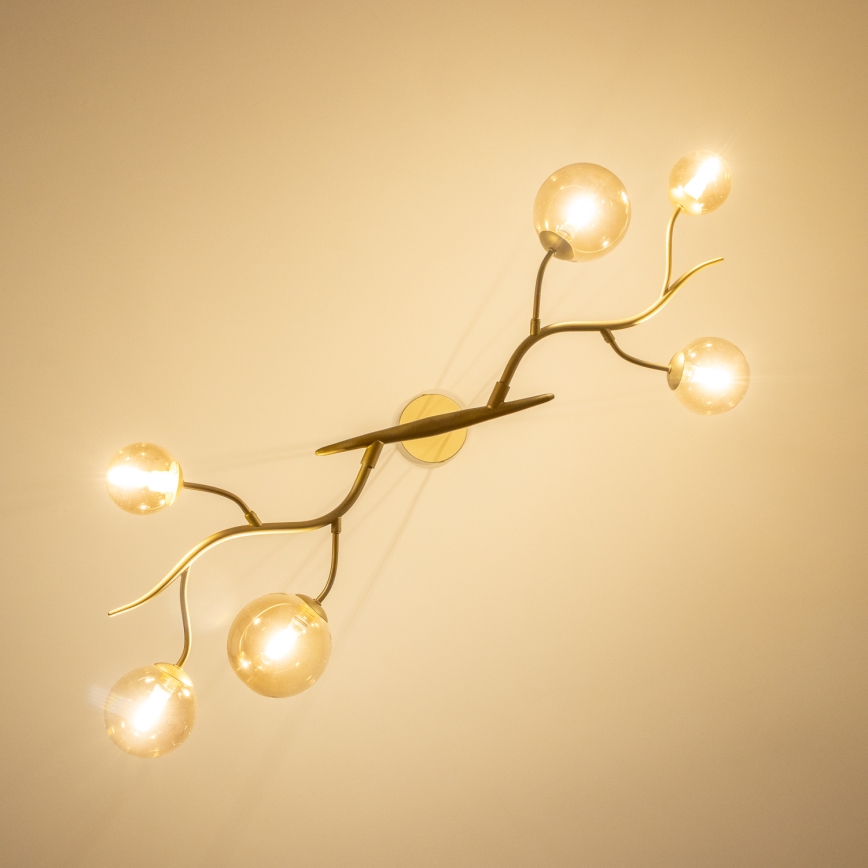 Brilagi - LED luster na sajli MISTEL 6xG9/3W/230V zlatna