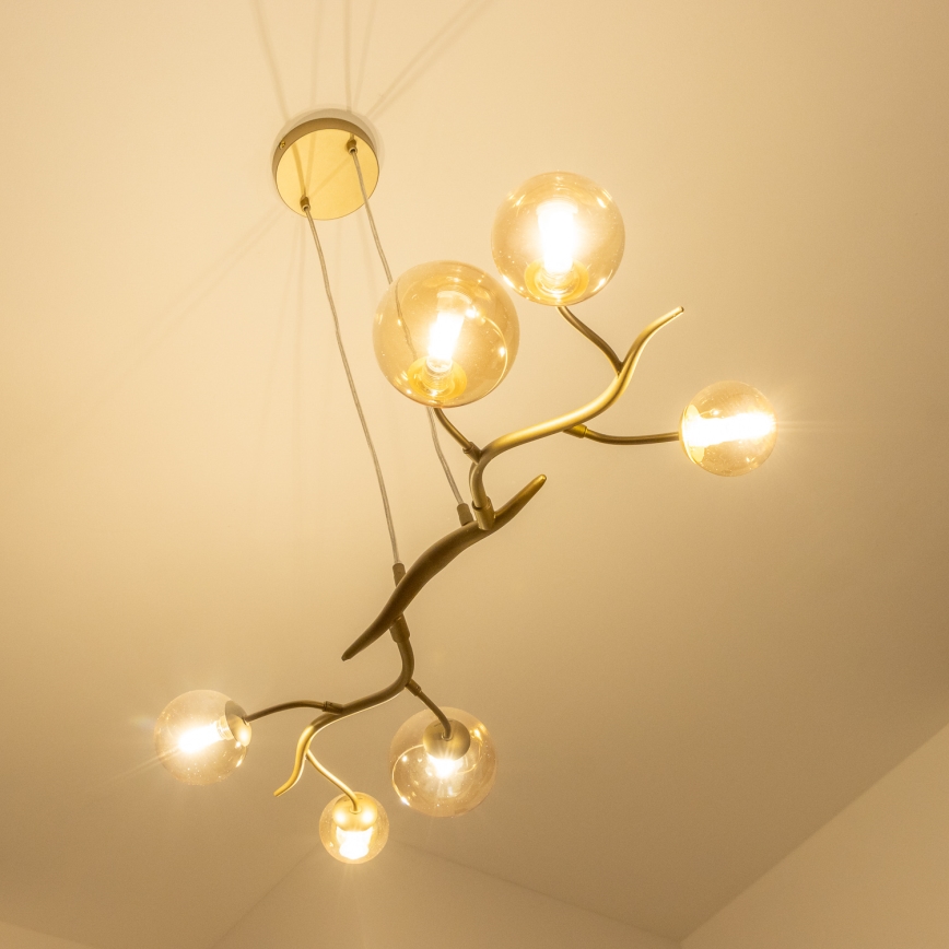 Brilagi - LED luster na sajli MISTEL 6xG9/3W/230V zlatna