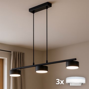 Brilagi - LED luster na sajli MONO 3xGX53/30W/230V crna