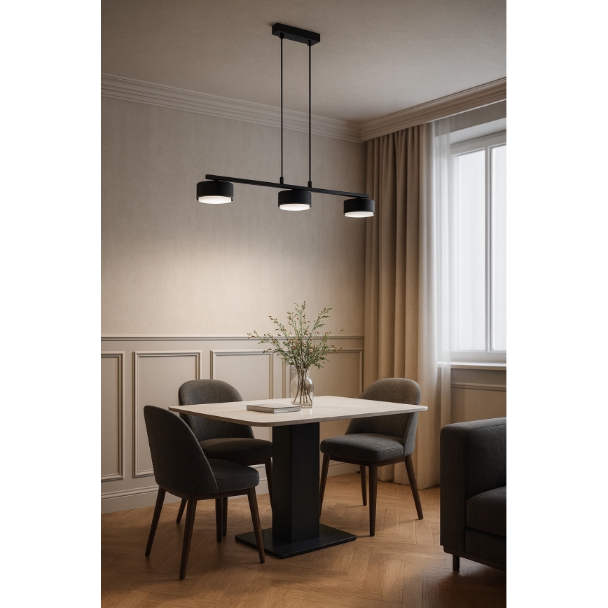 Brilagi - LED luster na sajli MONO 3xGX53/30W/230V crna