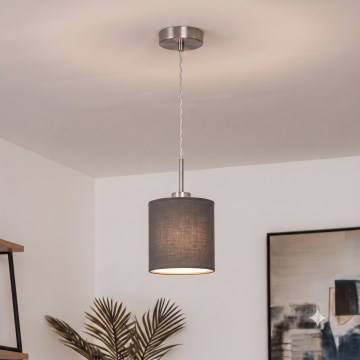 Brilagi - LED luster na sajli NUBILA 1xE27/60W/230V prečnik 14 cm antracit