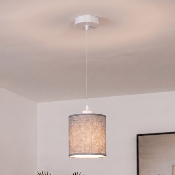 BRILAGI - LED luster na sajli NUBILA 1xE27/60W/230V prečnik 14 cm bela/siva